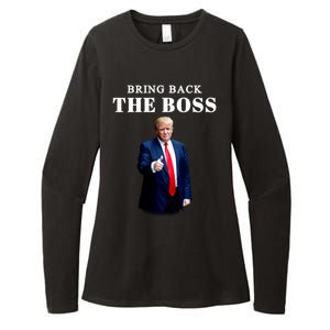 Bring Back The Boss Trump 2024 Take America Back Womens CVC Long Sleeve Shirt