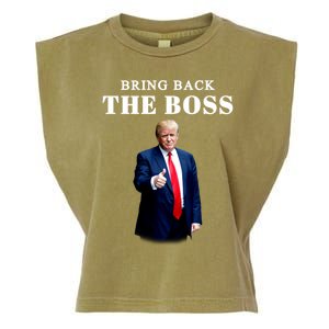 Bring Back The Boss Trump 2024 Take America Back Garment-Dyed Women's Muscle Tee