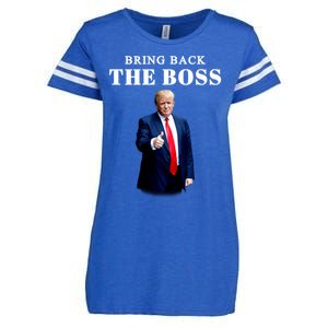 Bring Back The Boss Trump 2024 Take America Back Enza Ladies Jersey Football T-Shirt