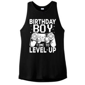 Birthday Boy Time To Level Up Party Gift Video Gaming Ladies PosiCharge Tri-Blend Wicking Tank