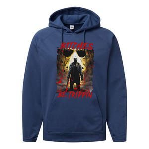 Bitches Be Trippin Horror Character Halloween Performance Fleece Hoodie