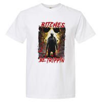 Bitches Be Trippin Horror Character Halloween Garment-Dyed Heavyweight T-Shirt