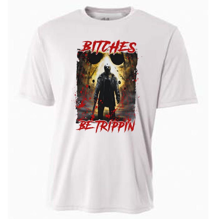 Bitches Be Trippin Horror Character Halloween Cooling Performance Crew T-Shirt