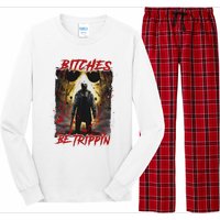 Bitches Be Trippin Horror Character Halloween Long Sleeve Pajama Set