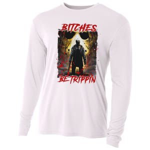 Bitches Be Trippin Horror Character Halloween Cooling Performance Long Sleeve Crew