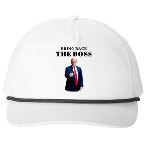 Bring Back The Boss Trump 2024 Take America Back Snapback Five-Panel Rope Hat