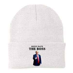 Bring Back The Boss Trump 2024 Take America Back Knit Cap Winter Beanie