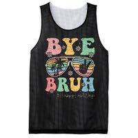 Bye Bruh Teachers Happy Last Day of School Summer Mesh Reversible Basketball Jersey Tank