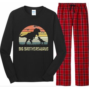 Big Brothersaurus T Rex Dinosaur Big Brother Saurus Family Long Sleeve Pajama Set