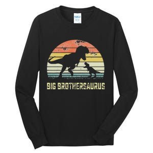 Big Brothersaurus T Rex Dinosaur Big Brother Saurus Family Tall Long Sleeve T-Shirt