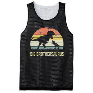 Big Brothersaurus T Rex Dinosaur Big Brother Saurus Family Mesh Reversible Basketball Jersey Tank