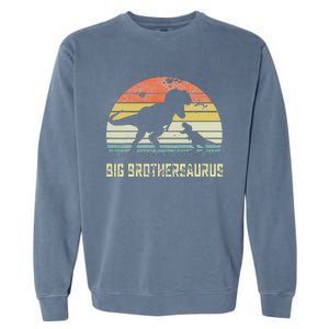 Big Brothersaurus T Rex Dinosaur Big Brother Saurus Family Garment-Dyed Sweatshirt