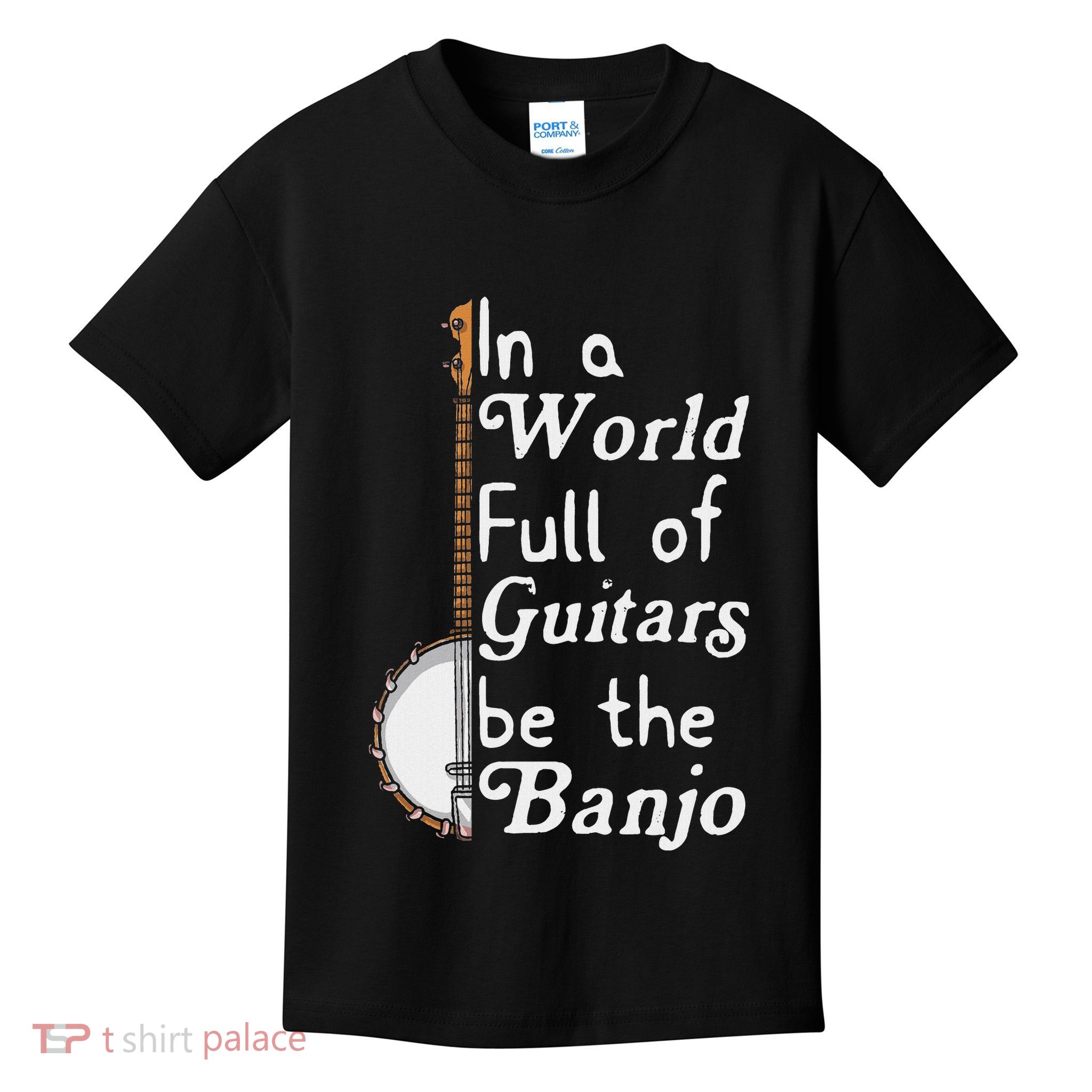 Banjo Bluebird Tennesse Mandolin Bluegrass Kids T-Shirt