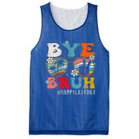 Bye Bruh Teacher Happy Last Day Of School Hello Summer Funny Mesh Reversible Basketball Jersey Tank