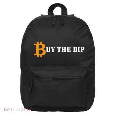 Bitcoin Buy The Dip Logo Hodl Investor Trader Btc Gift 16 in Basic Backpack
