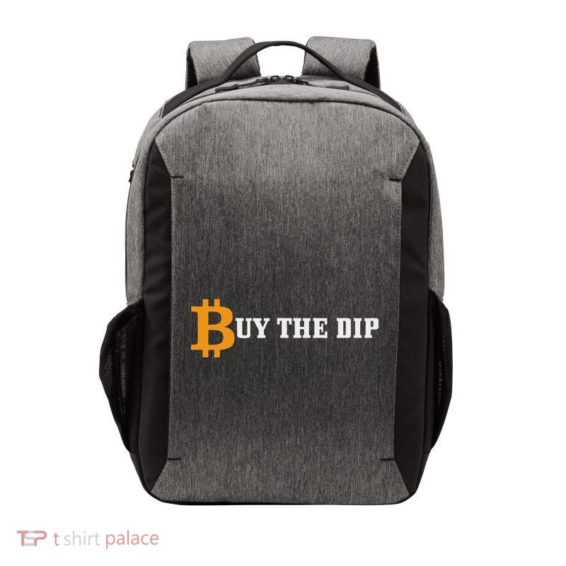 Bitcoin Buy The Dip Logo Hodl Investor Trader Btc Gift Vector Backpack