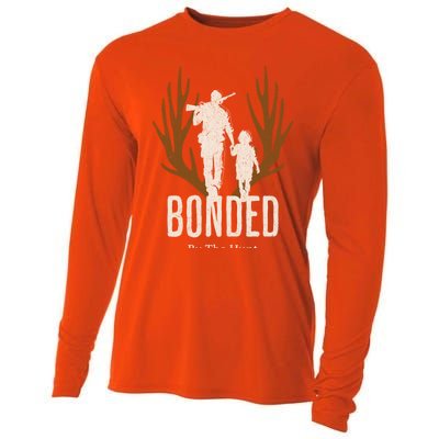 Bonded By The Hunt Father Son Hunting For Life Gift Cooling Performance Long Sleeve Crew