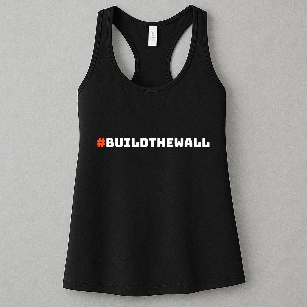 #Buildthewall Build The Wall Funny Trump Womens Tank Top