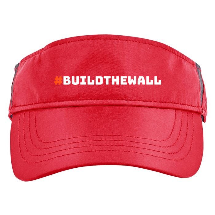 #Buildthewall Build The Wall Funny Trump Adult Drive Performance Visor