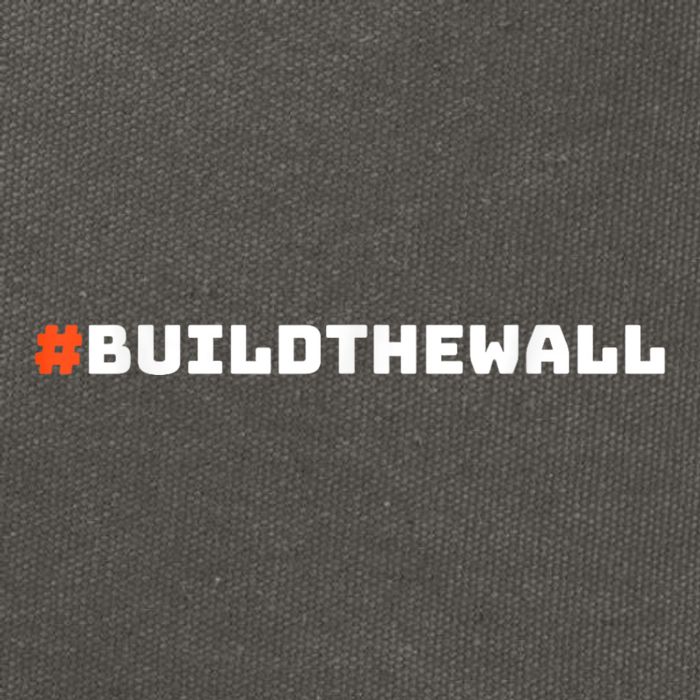 #Buildthewall Build The Wall Funny Trump Cotton Canvas Backpack