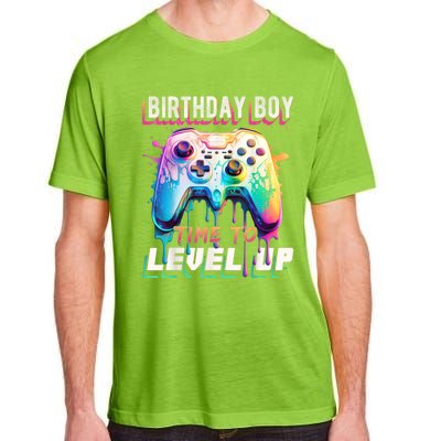 Birthday Boy Time To Level Up Video Game Birthday Party Adult ChromaSoft Performance T-Shirt