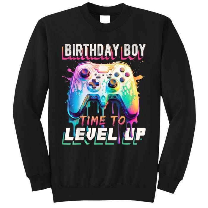 Birthday Boy Time To Level Up Video Game Birthday Party Sweatshirt