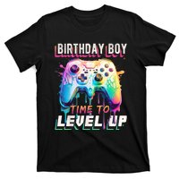 Birthday Boy Time To Level Up Video Game Birthday Party T-Shirt