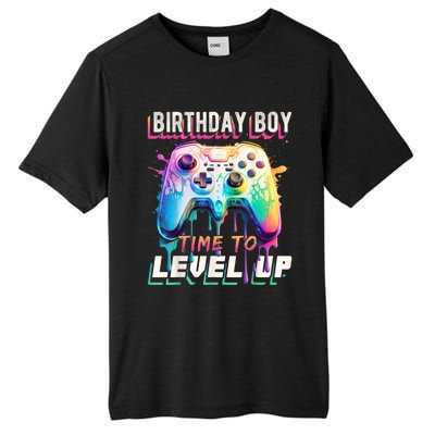 Birthday Boy Time To Level Up Video Game Birthday Party Tall Fusion ChromaSoft Performance T-Shirt