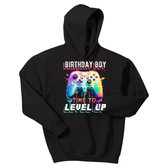 Birthday Boy Time To Level Up Video Game Birthday Party Kids Hoodie