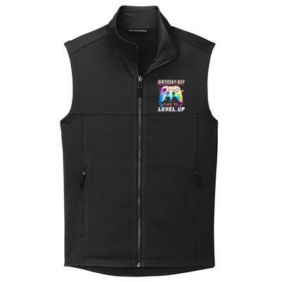 Birthday Boy Time To Level Up Video Game Birthday Party Collective Smooth Fleece Vest