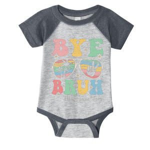 Bye Bruh Teachers Happy Last Day of School Summer Infant Baby Jersey Bodysuit