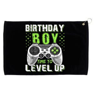 Birthday Boy Time To Level Up Video Game Birthday Gift Boy Grommeted Golf Towel