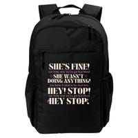 Bad Blood TS Yells At Security Guard Version Shes Fine Baby Now Backpack