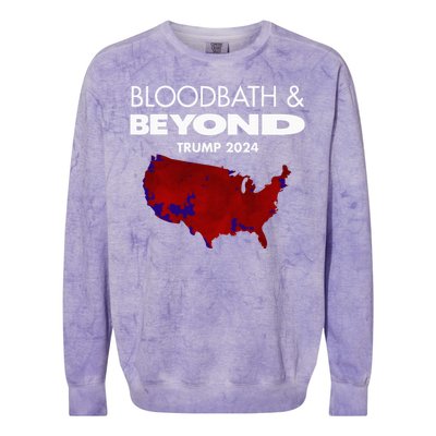 Bloodbath Beyond Trump 2024 Colorblast Crewneck Sweatshirt