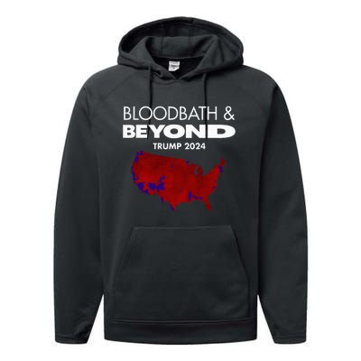 Bloodbath Beyond Trump 2024 Performance Fleece Hoodie