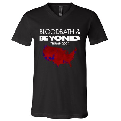 Bloodbath Beyond Trump 2024 V-Neck T-Shirt