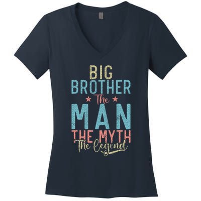 Big Brother The Man The Myth The Legend Big Brother Women's V-Neck T-Shirt