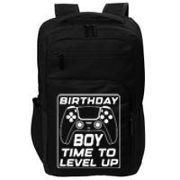 Birthday Boy Time To Level Up Funny Birthday Gamer Impact Tech Backpack