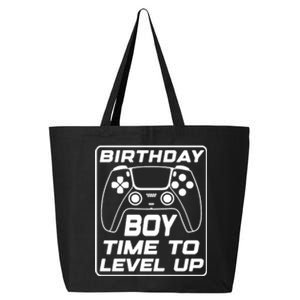 Birthday Boy Time To Level Up Funny Birthday Gamer 25L Jumbo Tote