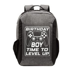 Birthday Boy Time To Level Up Funny Birthday Gamer Vector Backpack