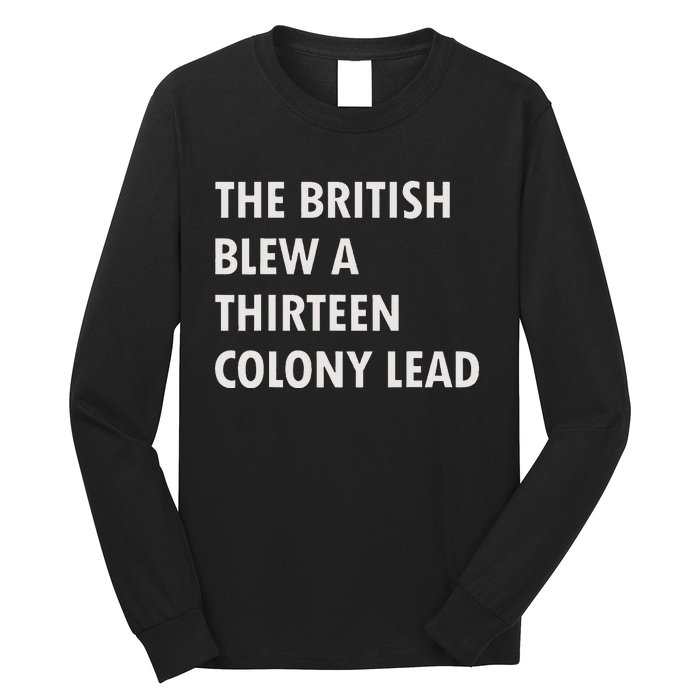 British Blew Thirteen Colonies 1776 Long Sleeve Shirt