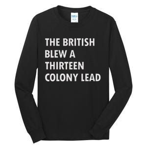 British Blew Thirteen Colonies 1776 Tall Long Sleeve T-Shirt