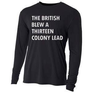 British Blew Thirteen Colonies 1776 Cooling Performance Long Sleeve Crew