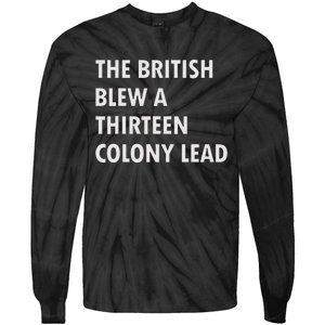 British Blew Thirteen Colonies 1776 Tie-Dye Long Sleeve Shirt