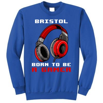 Bristol Born To Be A Gamer Personalized Gift Sweatshirt