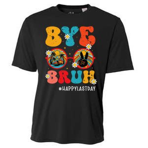 Bye Bruh Teacher Happy Last Day of School Hello Summer Funny Cooling Performance Crew T-Shirt