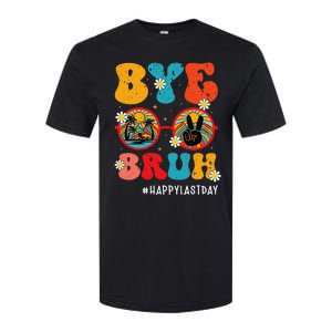 Bye Bruh Teacher Happy Last Day of School Hello Summer Funny Softstyle CVC T-Shirt