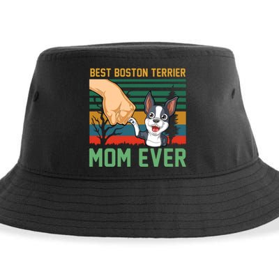 Best Boston Terrier Mom Ever Sustainable Bucket Hat