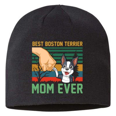 Best Boston Terrier Mom Ever Sustainable Beanie