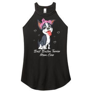 Best Boston Terrier Mom Ever Women's Perfect Tri Rocker Tank